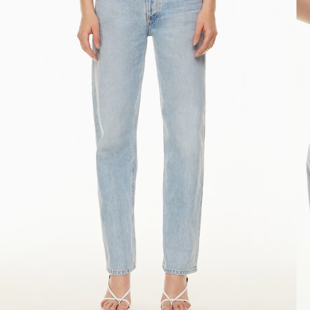 Agolde High Rise Light Blue Jeans - Picture 2 of 10